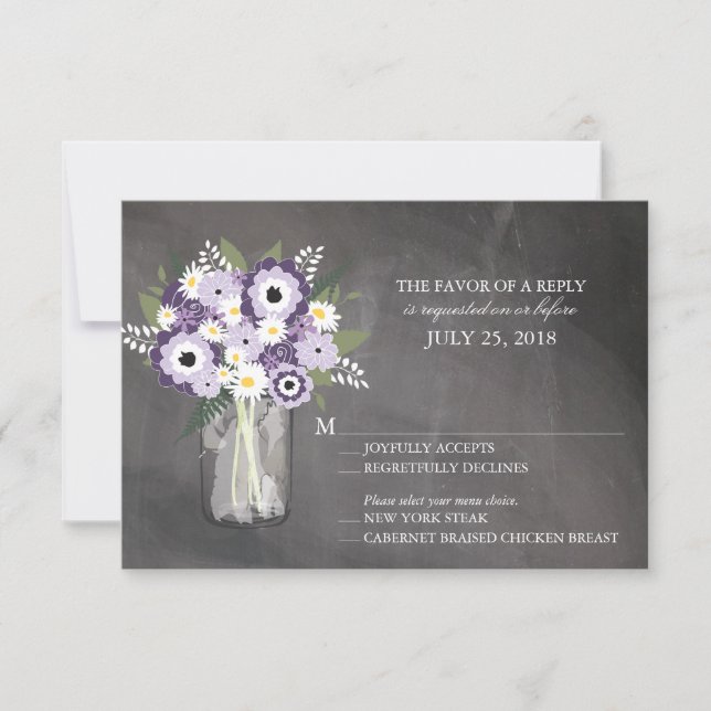 Mason Jar Floral | RSVP (Frente)