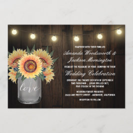 Mason Jar Lights e Convites para Casamento de Gira