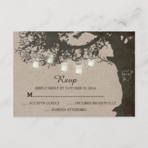 Mason Jar String Lights Tree Vintage RSVP