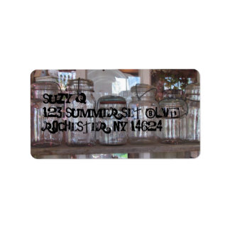 Mason Jars - Etiquetas de Endereço