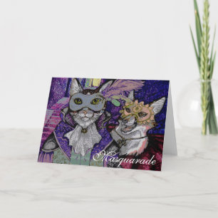 Masquarade Cat, cartão de saudação