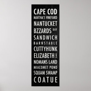 Massachusetts Bus Poster - Cabo Cod
