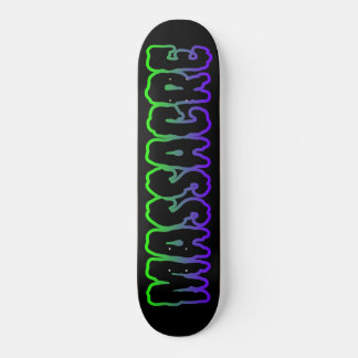 Massacre: Deck do skate de logotipos
