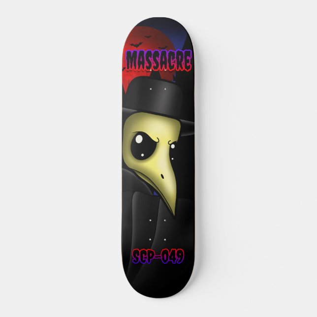 Massacre: Plague Doutor Skateboard Deck (Frente)