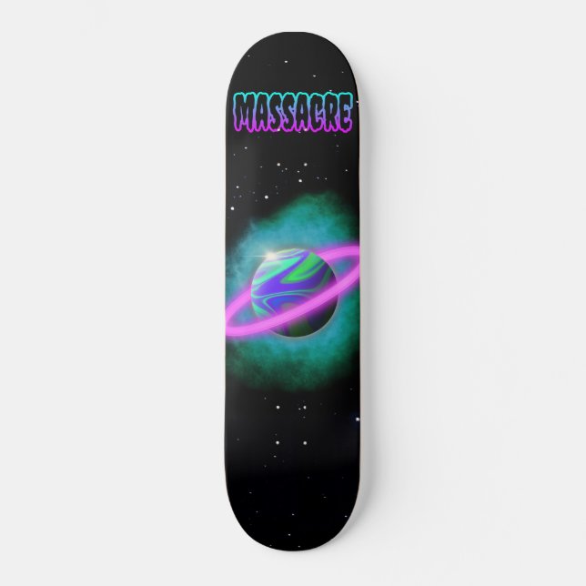 Massacre: Planeta Slime Skateboard Deck (Frente)