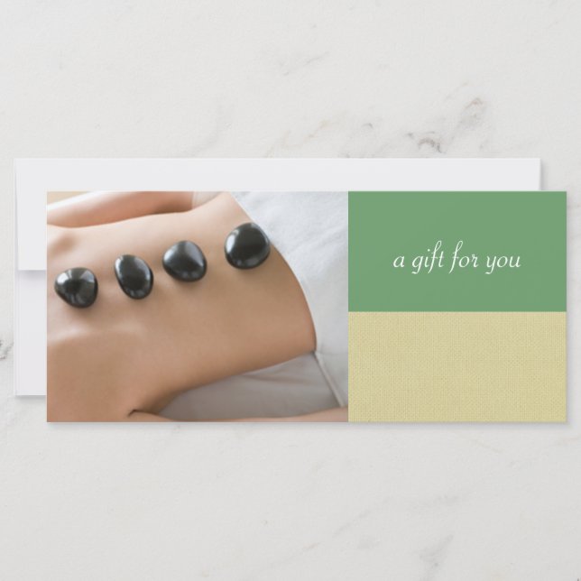 Massage Therapist ou Day Spa Gift Certificados (Frente)