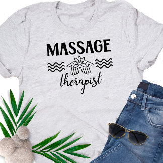 Massage Therapist Salon Clinic Lotus Mãos T-Shirt