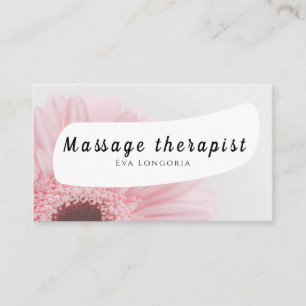 Massagista Cartão de visita