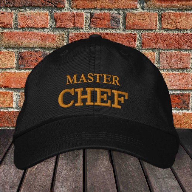 MASTER CHEF bordado boné de baseball dourado / pre (Criador carregado)