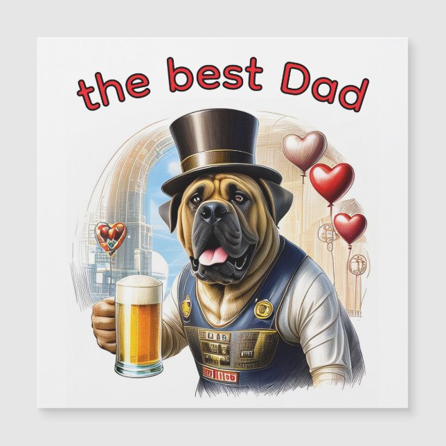 Mastiff englische Dogge best Dad Vatertag (Frente)