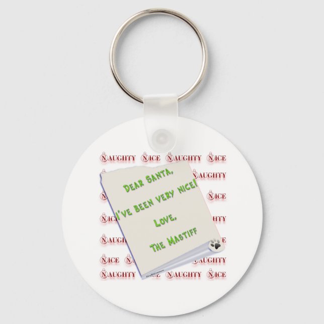 Mastiff Naughn ou Nice Chaveiro (Frente)