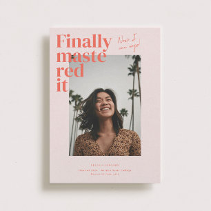 Mastrou-O! Anúncio de Foto de Graduação