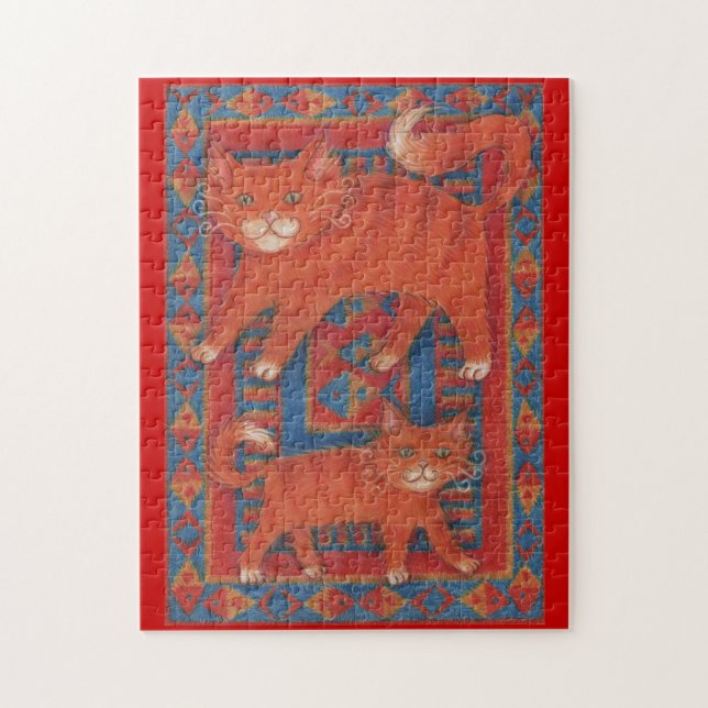 Mat Cats jigsera quebra-cabeça (Vertical)