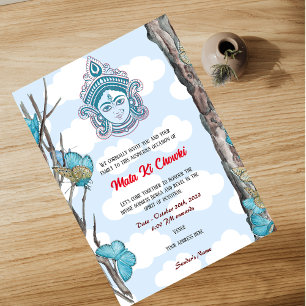 Mata Ki Chowki Deusa Durga Jagrata Convite