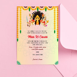 Mata Ki Chowki Deusa Durga Jagrata Convite