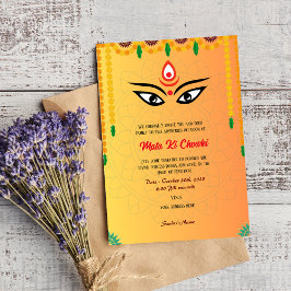 Mata Ki Chowki Deusa Durga Jagrata Convite