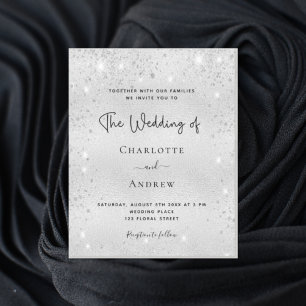 Matança elegante moderna com brilho de prata