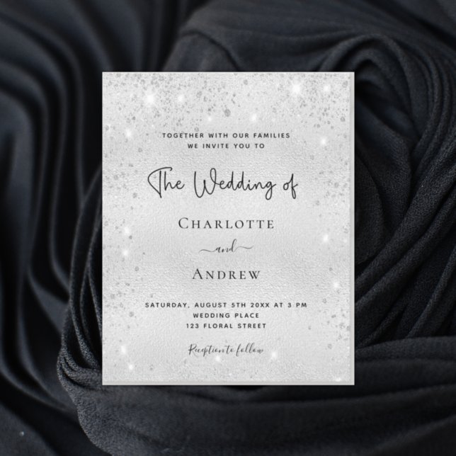 Matança elegante moderna com brilho de prata (Criador carregado)