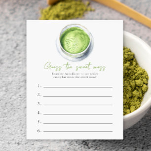 Matcha chá de fraldas adivinha o jogo da bagunça d