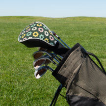Matcha Sage Verde Flor Retro Driver de Golfe