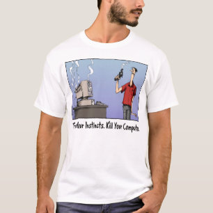 Mate sua camisa do computador T