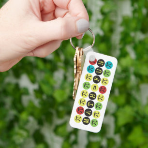 Matemática é igual a Divertido Mod Pi Chaveiro