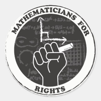 Matemáticos para adesivos de Direitos