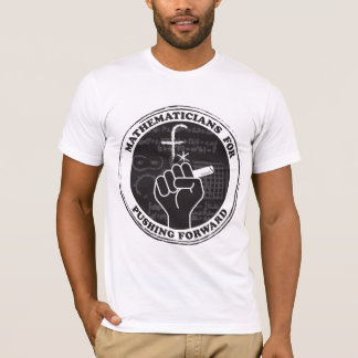 Matemáticos para empurrar para frente camisetas
