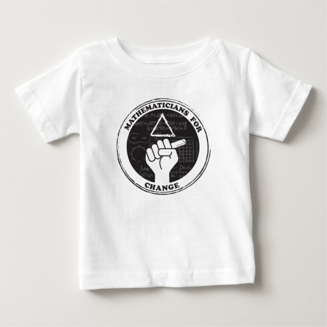 Matemáticos para trocar camiseta - Bebê (Frente)