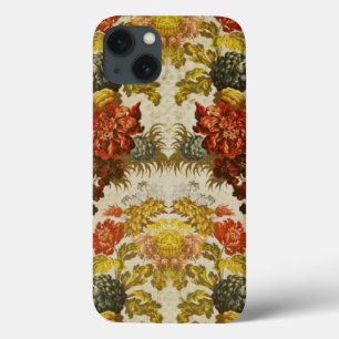 Matéria têxtil com um teste padrão floral de