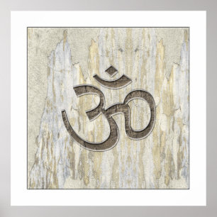 Materiais orgânicos Símbolo Om Poster