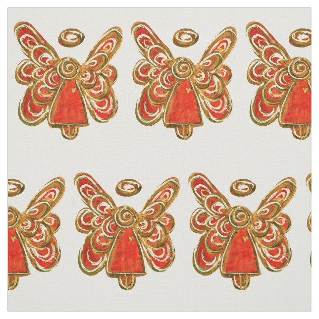 Material do Tecido de Arte do Anjo do Red Dourado  (Modelo)