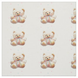 Material do tecido do impressão do urso de ursinho
