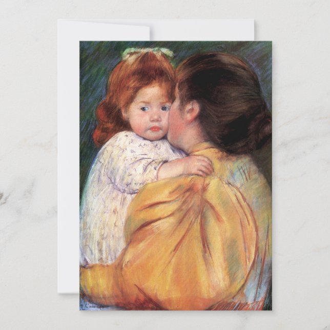 Maternal Kiss | Cartão Cassatt (Frente)