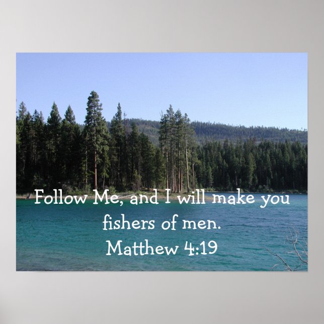 Mateus 4:19 poster (Frente)