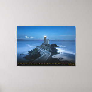 Mateus 5:16 Bíblia cristã Versa Arte Canvas