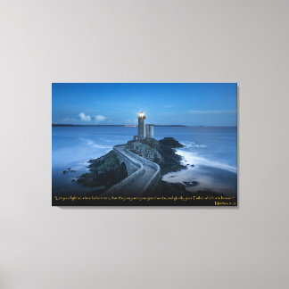 Mateus 5:16 Bíblia cristã Versa Arte Canvas