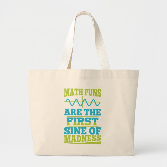 Math Puns seno da loucura! Piada de Bolsa de Profe (Frente)