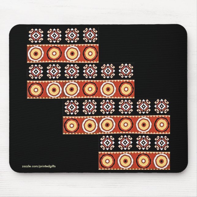 Matifs africano autêntico: Mousepad de Arte Tribal (Frente)