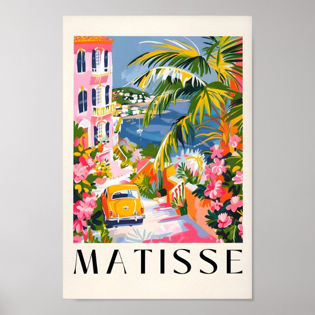 Matisse Impressão, Poster da Cidade Costeira, Beac (Frente)