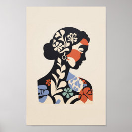 Matisse Inspirou Poster - Face De Uma Mulher