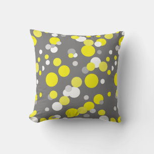 Matizes de Abstrato funky com almofada amarela de