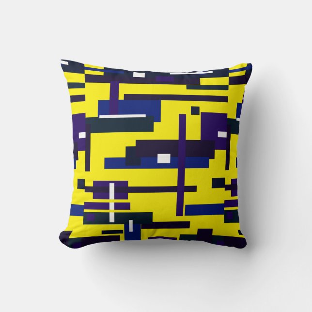 Matizes de Abstrato funky com almofada de Travesse (Frente)