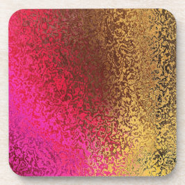 Matizes de Porta copos rosa e Dourada de Abstrato