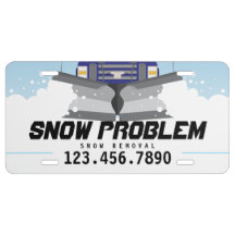 Matrícula do arado de neve