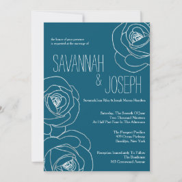 Matrimônio Moderno Negro, Convites De Casamento