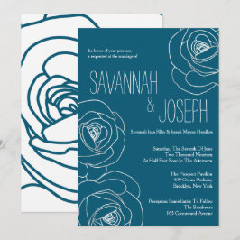 Matrimônio Moderno Negro, Convites De Casamento