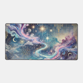 Matriz Celestial Galáxia com Acentos Geométricos