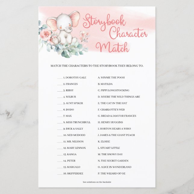 Matriz de Caracteres de Histórias Eucalyptus de El (Frente)