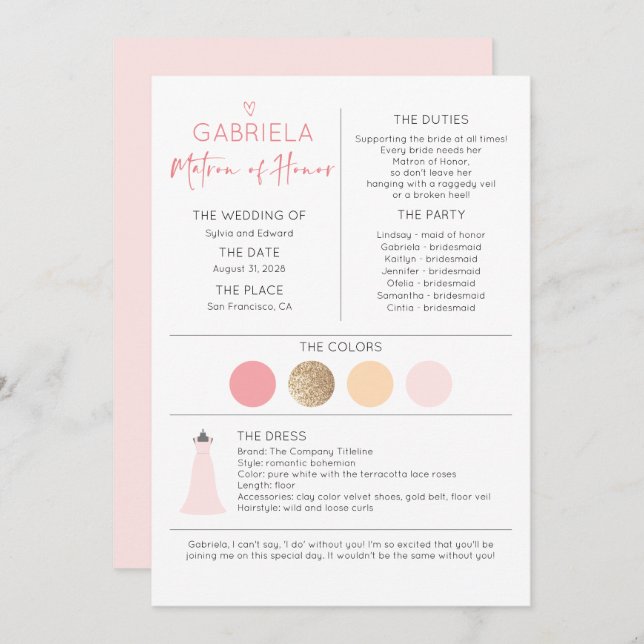 Matriz de Honra Proposta e Informação (Frente/Verso)